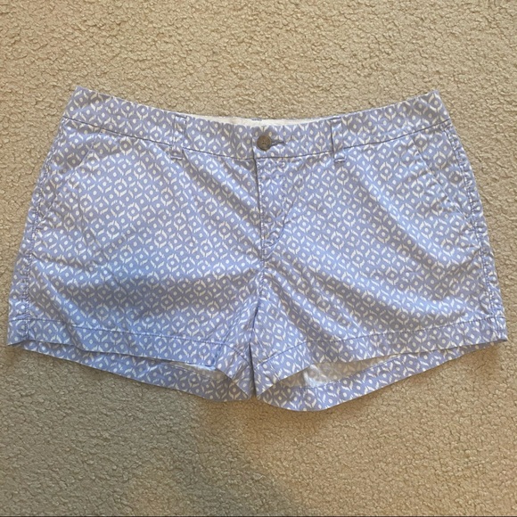 Old Navy Periwinkle with White Design Cloth Shorts - Picture 3 of 7